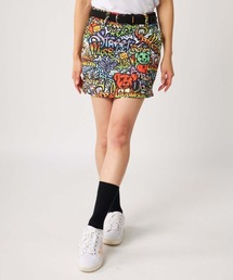 Loudmouth（ラウドマウス）の「LOUDMOUTH/ラウドマウス ゴルフウェア ブランド ロゴ エコ メッシュ ミニ丈 スカート 吸汗速乾 UVカット 接触冷感 遮熱 ストレッチ リサイクル糸（スカート・レディース）」