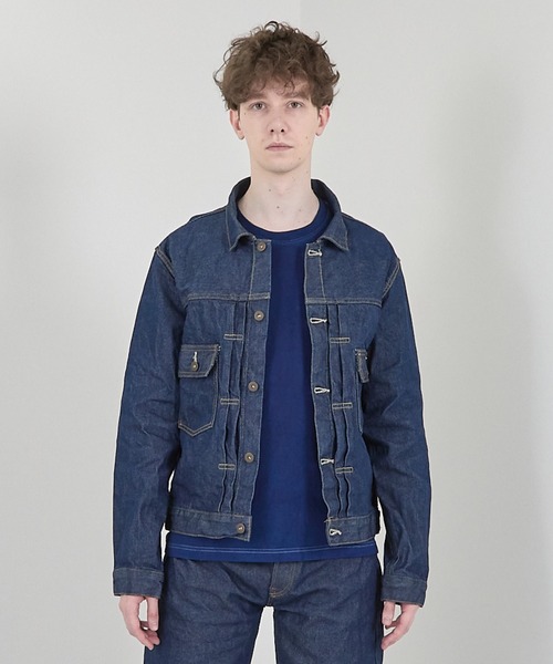 MiMAAi】天然藍染めセルビッチデニムジャケット2ndタイプ（デニム