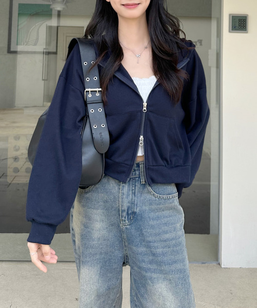 美品　machatt 半袖 パーカー　ネイビー 美品 machatt 半袖 パーカー ネイビー セール】着回し力バツグン！ゆる