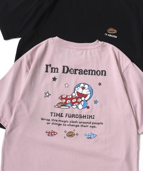 MARUKAWA（マルカワ）の「I’m Doraemon/ドラえもん フロント バックプリント ワンポイント刺繍 半袖Tシャツ レディース メンズ（Tシャツ/カットソー・レディース・ブラック/イエロー/アイボリー/ラベンダー/ブラック系その他/ベージュ系その他/グリーン系その他/ダークブルー/イエロー系その他/ピンク系その他/ブルーグリーン/グレイッシュベージュ/ブラック系その他2/ブラック系その他3/ブラック系その他4/ベージュ系その他2・LL/M/L）」の14枚目の写真