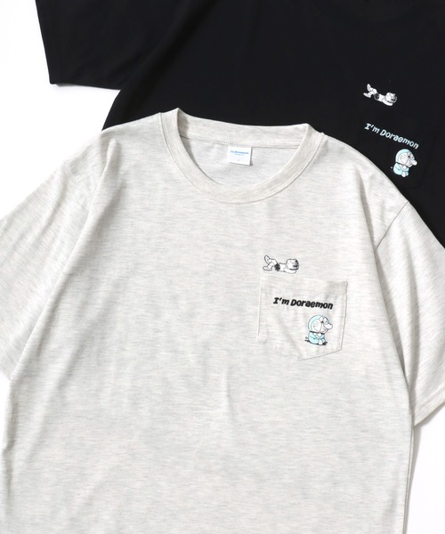 MARUKAWA（マルカワ）の「I’m Doraemon/ドラえもん フロント バックプリント ワンポイント刺繍 半袖Tシャツ レディース メンズ（Tシャツ/カットソー・レディース・ブラック/イエロー/アイボリー/ラベンダー/ブラック系その他/ベージュ系その他/グリーン系その他/ダークブルー/イエロー系その他/ピンク系その他/ブルーグリーン/グレイッシュベージュ/ブラック系その他2/ブラック系その他3/ブラック系その他4/ベージュ系その他2・LL/M/L）」の8枚目の写真