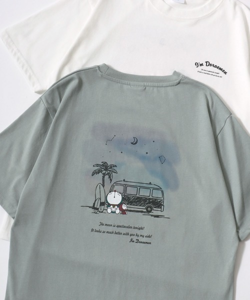 MARUKAWA（マルカワ）の「I’m Doraemon/ドラえもん フロント バックプリント ワンポイント刺繍 半袖Tシャツ レディース メンズ（Tシャツ/カットソー・レディース・ブラック/イエロー/アイボリー/ラベンダー/ブラック系その他/ベージュ系その他/グリーン系その他/ダークブルー/イエロー系その他/ピンク系その他/ブルーグリーン/グレイッシュベージュ/ブラック系その他2/ブラック系その他3/ブラック系その他4/ベージュ系その他2・LL/M/L）」の11枚目の写真
