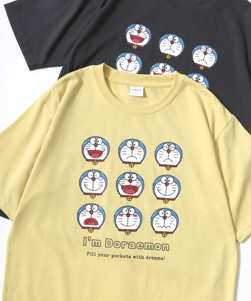 MARUKAWA（マルカワ）の「I’m Doraemon/ドラえもん フロント バックプリント ワンポイント刺繍 半袖Tシャツ レディース メンズ（Tシャツ/カットソー・レディース・ブラック/イエロー/アイボリー/ラベンダー/ブラック系その他/ベージュ系その他/グリーン系その他/ダークブルー/イエロー系その他/ピンク系その他/ブルーグリーン/グレイッシュベージュ/ブラック系その他2/ブラック系その他3/ブラック系その他4/ベージュ系その他2・LL/M/L）」の15枚目の写真