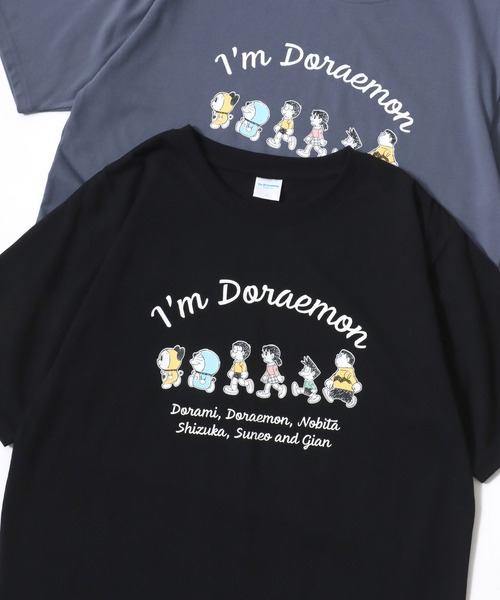 MARUKAWA（マルカワ）の「I’m Doraemon/ドラえもん フロント バックプリント ワンポイント刺繍 半袖Tシャツ レディース メンズ（Tシャツ/カットソー・レディース・ブラック/イエロー/アイボリー/ラベンダー/ブラック系その他/ベージュ系その他/グリーン系その他/ダークブルー/イエロー系その他/ピンク系その他/ブルーグリーン/グレイッシュベージュ/ブラック系その他2/ブラック系その他3/ブラック系その他4/ベージュ系その他2・LL/M/L）」の6枚目の写真