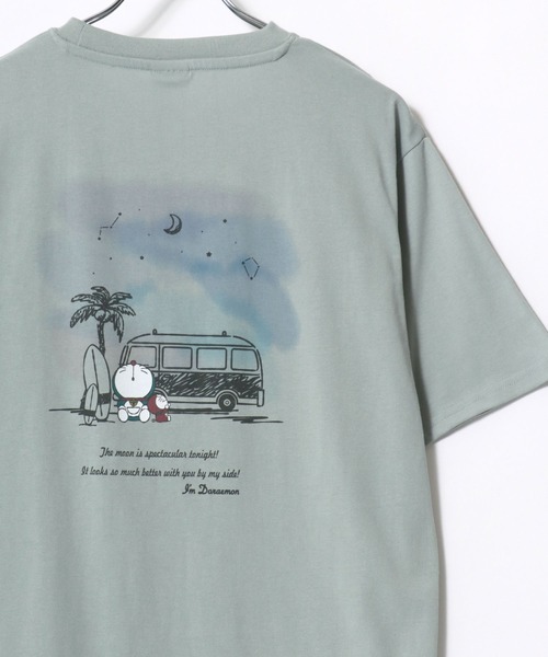 MARUKAWA（マルカワ）の「I’m Doraemon/ドラえもん フロント バックプリント ワンポイント刺繍 半袖Tシャツ レディース メンズ（Tシャツ/カットソー・レディース・ブラック/イエロー/アイボリー/ラベンダー/ブラック系その他/ベージュ系その他/グリーン系その他/ダークブルー/イエロー系その他/ピンク系その他/ブルーグリーン/グレイッシュベージュ/ブラック系その他2/ブラック系その他3/ブラック系その他4/ベージュ系その他2・LL/M/L）」の21枚目の写真