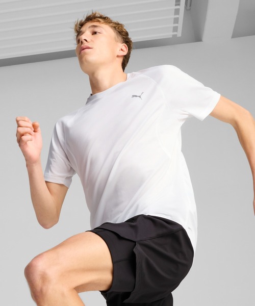 PUMA（プーマ）の「PUMA プーマ メンズ ランニング ラン ヴェロシティ 半袖 Tシャツ（Tシャツ/カットソー・メンズ・ホワイト/グリーン系その他/ブラック・LARGE/XX-LARGE/X-LARGE/MEDIUM/SMALL）」の2枚目の写真