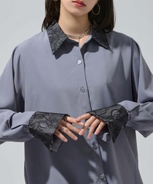 Ellno de Mavie（エルノデメヴィ）の「フラワーレースドッキングシャツ（シャツ/ブラウス）」