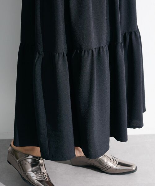 ELENCARE DUE（エレンカーレデュエ）の「・ELENCARE DUE リネンライクティアードスカート（スカート・レディース・アイボリー/ブラック/ブルー・FREE）」の8枚目の写真