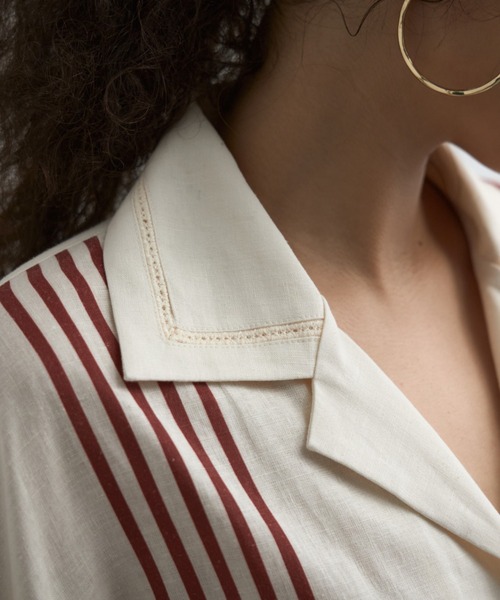 CREDONA（クレドナ）の「LANE SHIRTS/レーンシャツ（シャツ/ブラウス・レディース・オフホワイト・FREE）」の7枚目の写真