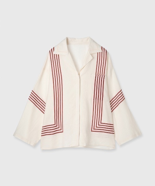 CREDONA（クレドナ）の「LANE SHIRTS/レーンシャツ（シャツ/ブラウス・レディース・オフホワイト・FREE）」の11枚目の写真