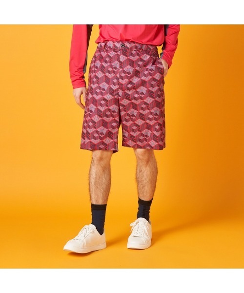 VIVA HEART(ビバハート)の「【VIVA HEART/GOLF】ドットエアハーフパンツ(その他パンツ・メンズ・ピンク/ブラック・50)」の3枚目の写真