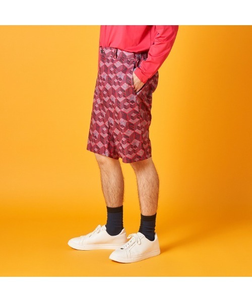 VIVA HEART(ビバハート)の「【VIVA HEART/GOLF】ドットエアハーフパンツ(その他パンツ・メンズ・ピンク/ブラック・50)」の4枚目の写真