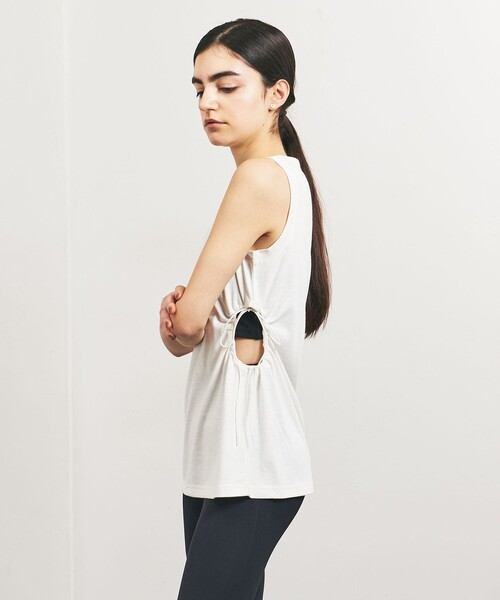 TO UNITED ARROWS(トゥーユナイテッドアローズ)の「<TO UNITED ARROWS>UPDRIFT サイドホール タンクトップ(タンクトップ・レディース・オフホワイト/ピンク/ブラック・FREE)」の1枚目の写真