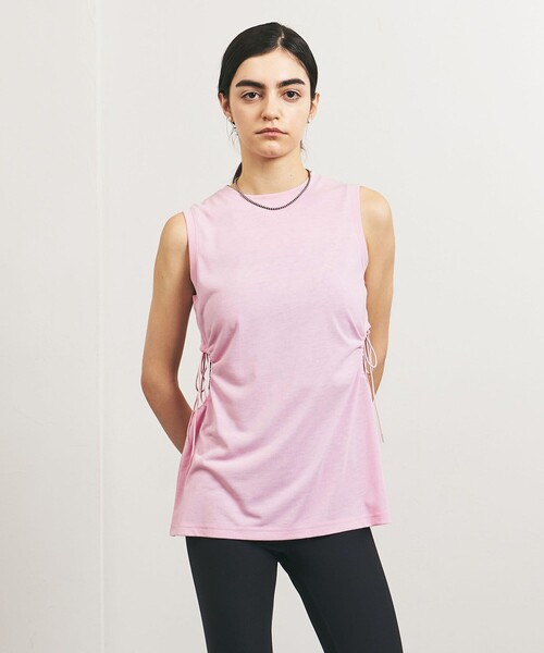 TO UNITED ARROWS(トゥーユナイテッドアローズ)の「<TO UNITED ARROWS>UPDRIFT サイドホール タンクトップ(タンクトップ・レディース・オフホワイト/ピンク/ブラック・FREE)」の3枚目の写真