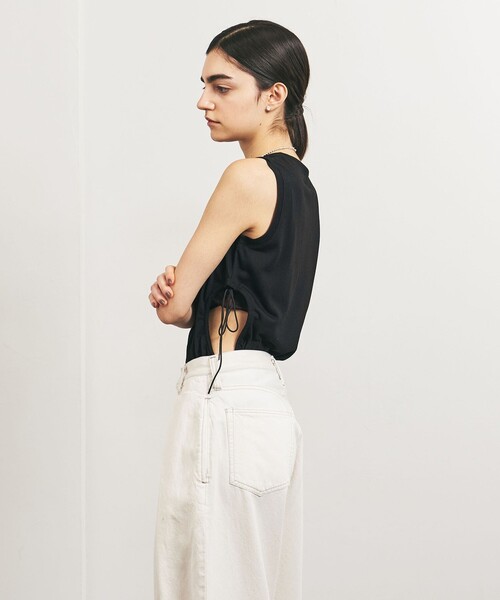 TO UNITED ARROWS(トゥーユナイテッドアローズ)の「<TO UNITED ARROWS>UPDRIFT サイドホール タンクトップ(タンクトップ・レディース・オフホワイト/ピンク/ブラック・FREE)」の10枚目の写真