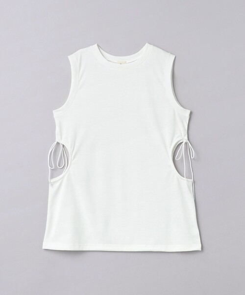 TO UNITED ARROWS(トゥーユナイテッドアローズ)の「<TO UNITED ARROWS>UPDRIFT サイドホール タンクトップ(タンクトップ・レディース・オフホワイト/ピンク/ブラック・FREE)」の22枚目の写真