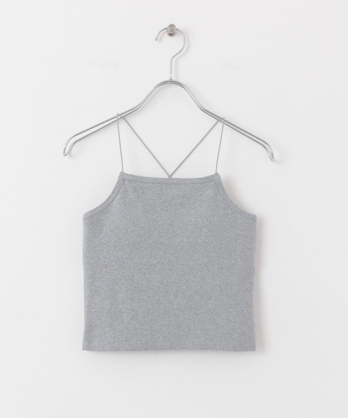 KBF（ケイビーエフ）の「カップ付きクロップドキャミソール（キャミソール・レディース・オフホワイト/グレー/チャコールグレー・ONE）」の17枚目の写真