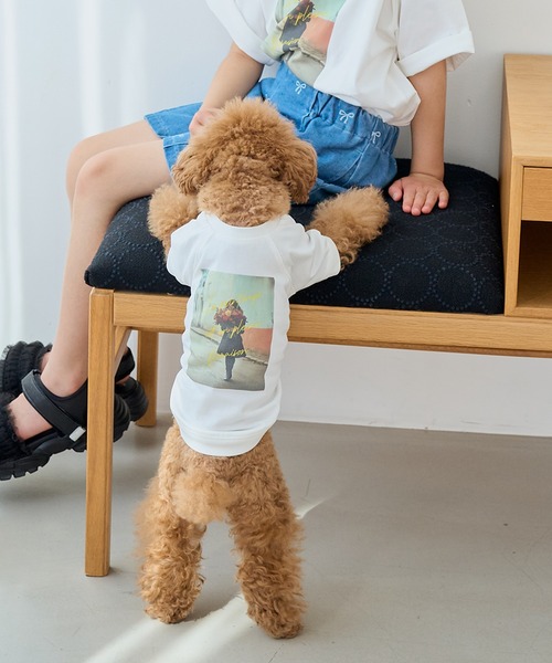 ROPE' PICNIC(ロペピクニック)の「【DOG】RENUフォト&ロゴTシャツ/リンクコーデ(ペットウェア・レディース・ホワイト/ホワイト系その他2・S/M/L/D)」の2枚目の写真