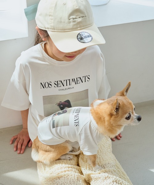 ROPE' PICNIC(ロペピクニック)の「【DOG】RENUフォト&ロゴTシャツ/リンクコーデ(ペットウェア・レディース・ホワイト/ホワイト系その他2・S/M/L/D)」の6枚目の写真