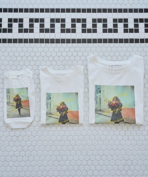 ROPE' PICNIC(ロペピクニック)の「【DOG】RENUフォト&ロゴTシャツ/リンクコーデ(ペットウェア・レディース・ホワイト/ホワイト系その他2・S/M/L/D)」の22枚目の写真