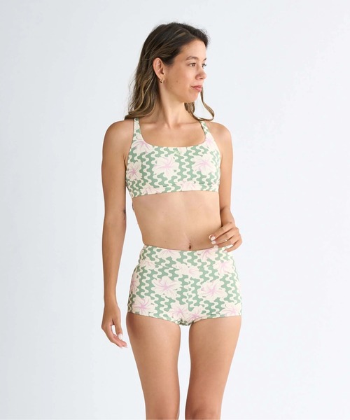 ROXY（ロキシー）の「PARTY WAVES BIKINI/ロキシービキニ(水着)（水着・レディース・グリーン/ブラウン/ブラック・MEDIUM/LARGE/SMALL）」の14枚目の写真