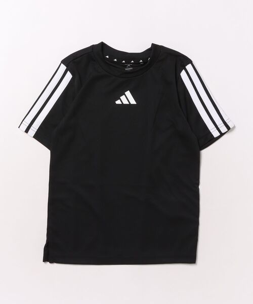 adidas(アディダス)の「《adidas》K TR-ES 3ST Tシャツ(Tシャツ/カットソー・キッズ・ホワイト×ブラック/ライトブルー/グレー系その他/ブルー/オリーブ/ブラック×ホワイト・130/140/150/160)」の2枚目の写真
