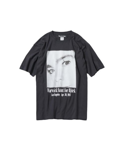 bonjour records（ボンジュールレコーズ）の「【Warwick Saint for bonjour records】Bjork photo S/S Tee ビョークフォトプリントショートスリーブTシャツ（Tシャツ/カットソー・メンズ・ブラック/ホワイト・M/L/XL）」の4枚目の写真