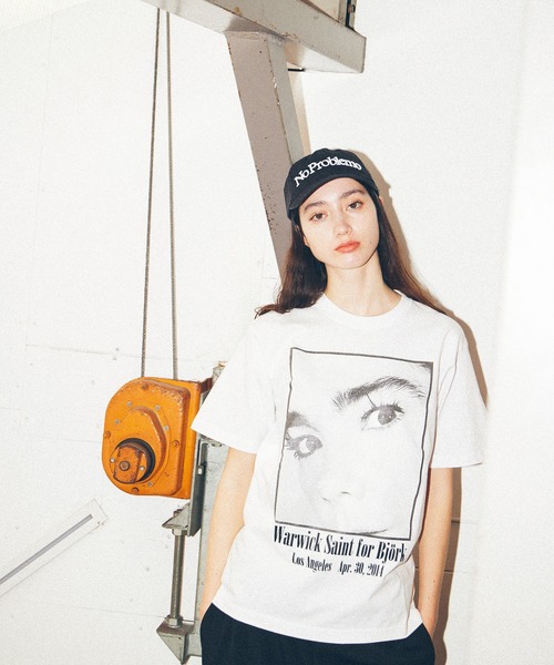 bonjour recordsボンジュールレコード ビョークBjork フォトT Warwick Saint for bonjour records】Bjork photo S/S Tee ビョーク
