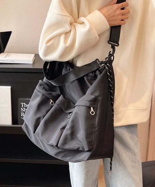 kotomana様オーダー専用⭐︎トートバッグ 巾着ショルダーバッグ Rename カラビナ付き パラコード巾着 ナイロン ショルダーバッグ