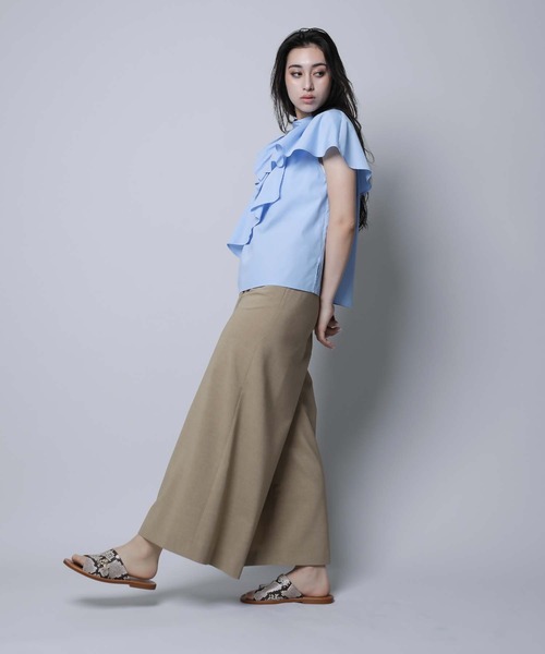 Myslrada アシメチノ ワイドパンツ Mystrada（マイストラーダ）の「アシメチノワイドパンツ（その他