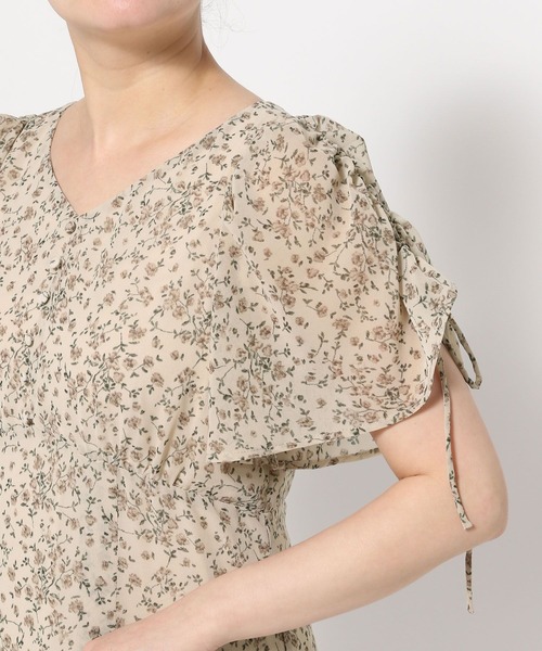 ドロストスリーブエンパイアワンピース　ロングワンピース【mysty woman】 mysty woman｜ドロストスリーブエンパイアワンピース | Rakuten