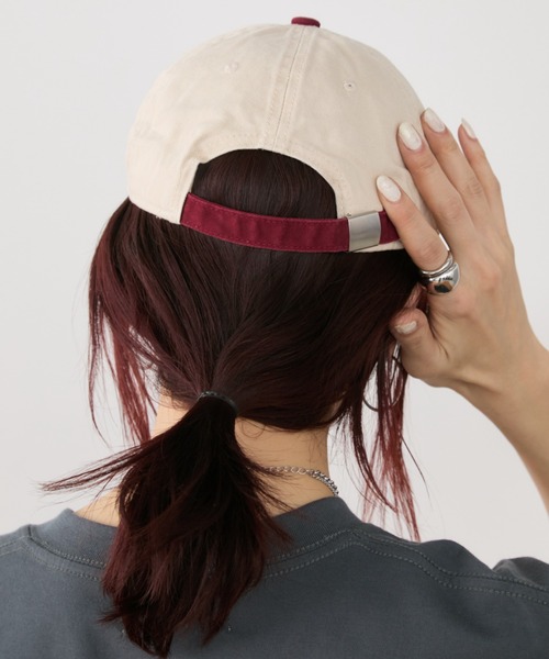 Auntie Rosa Holiday（アンティローザホリデー）の「バイカラーロゴ刺繍キャップ（キャップ・レディース・ネイビー/ブラウン/アイボリー・FREE）」の14枚目の写真