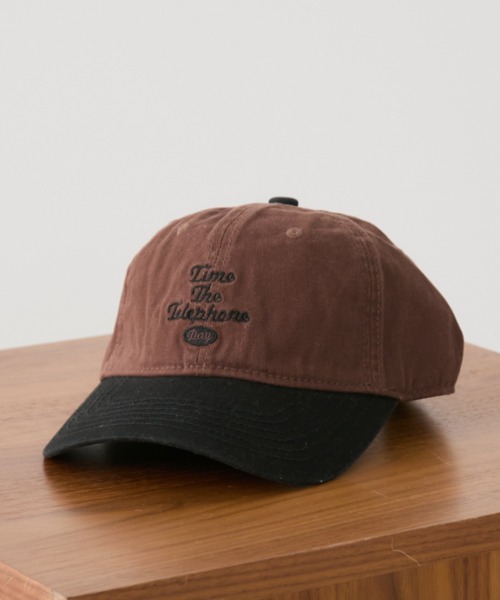 Auntie Rosa Holiday（アンティローザホリデー）の「バイカラーロゴ刺繍キャップ（キャップ・レディース・ネイビー/ブラウン/アイボリー・FREE）」の16枚目の写真