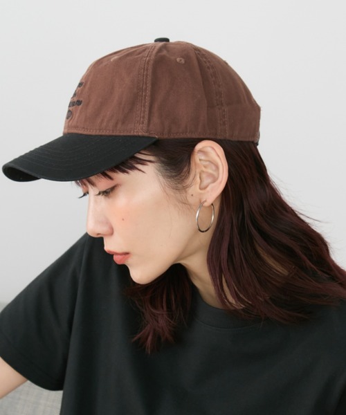 Auntie Rosa Holiday（アンティローザホリデー）の「バイカラーロゴ刺繍キャップ（キャップ・レディース・ネイビー/ブラウン/アイボリー・FREE）」の10枚目の写真