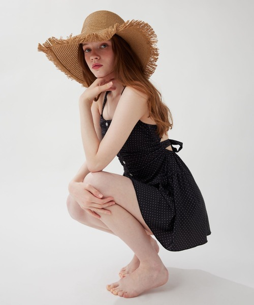 DEICY（デイシー）の「【DEICYオリジナルPVCバッグ付き】ドットワンピ