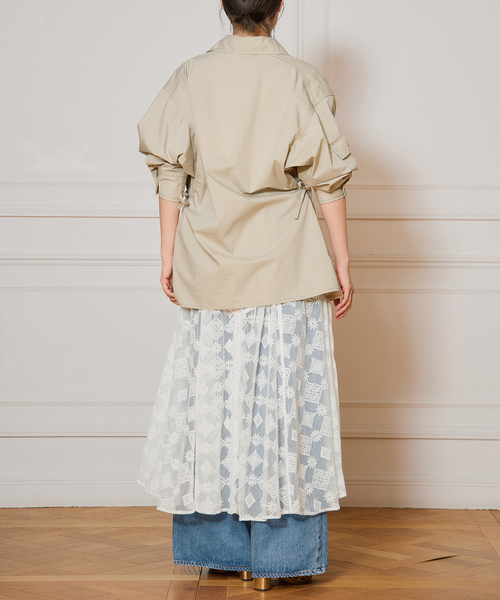 IENA LA BOUCLE(イエナラブークル)の「IENA LA BOUCLE チュールキャミワンピース(ワンピース・レディース・ホワイト・FREE)」の16枚目の写真