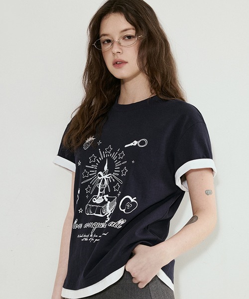 セール】レイヤードデザイン プリントTシャツ FX25S006【Fano