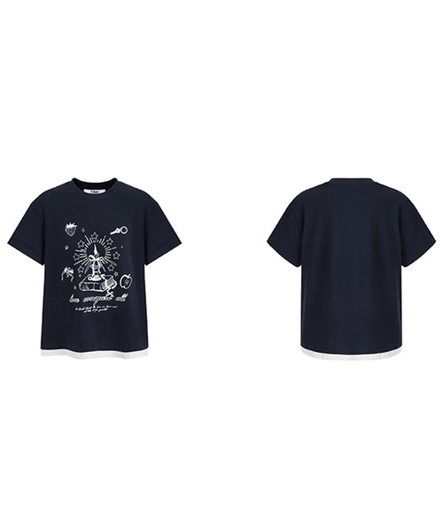 tシャツ レイヤードデザイン プリントTシャツ FX25S006「Fano Studios」「2025SS」 レディース メンズ セール】レイヤードデザイン プリントTシャツ FX25S006【Fano