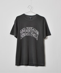 【MODISH GAZE】ピグメントアーチロゴTシャツ(BRAVERY)(CP)