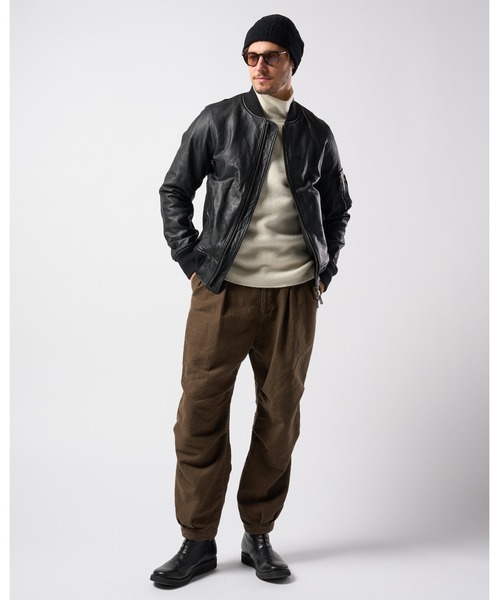 wjk（ダヴルジェイケイ）の「vintage 2-tuck easy trousers（その他パンツ・メンズ・ダークオリーブ/ダークグレー・SMALL/MEDIUM/LARGE/X-LARGE）」の17枚目の写真