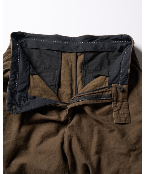 wjk（ダヴルジェイケイ）の「vintage 2-tuck easy trousers（その他パンツ・メンズ・ダークオリーブ/ダークグレー・SMALL/MEDIUM/LARGE/X-LARGE）」の9枚目の写真
