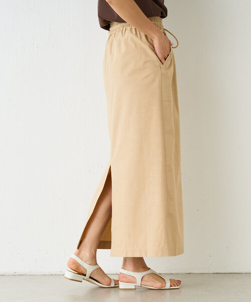 BEARDSLEY（ビアズリー）の「ハイウエストカーゴスカート（スカート・レディース・カーキ/ベージュ・FREE）」の13枚目の写真