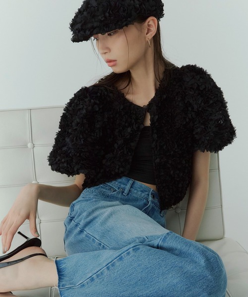EIMY ISTOIRE(エイミーイストワール)の「エンブロイダリーTOPS(その他トップス・レディース・ホワイト/ブラック・F)」の7枚目の写真