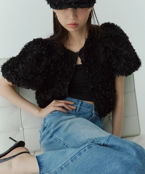 EIMY ISTOIRE(エイミーイストワール)の「エンブロイダリーTOPS(その他トップス・レディース・ホワイト/ブラック・F)」の17枚目の写真