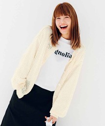 リブ編みニット」に該当するレディースのカーディガン/ボレロ