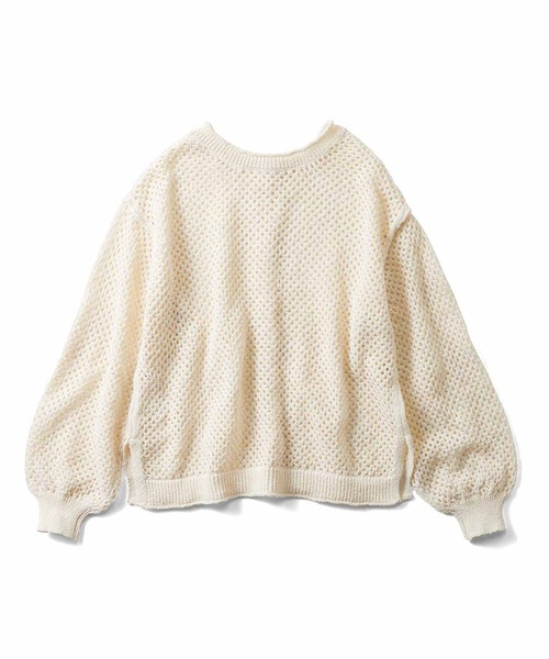 Live in comfort(リブインコンフォート)の「リブ イン コンフォート 前後ろ着られる 大人にちょうどいい透かし編み 麻混ニットカーディガン(カーディガン/ボレロ・レディース・ブラック/アイボリー・M/L/LL/S/3L)」の10枚目の写真