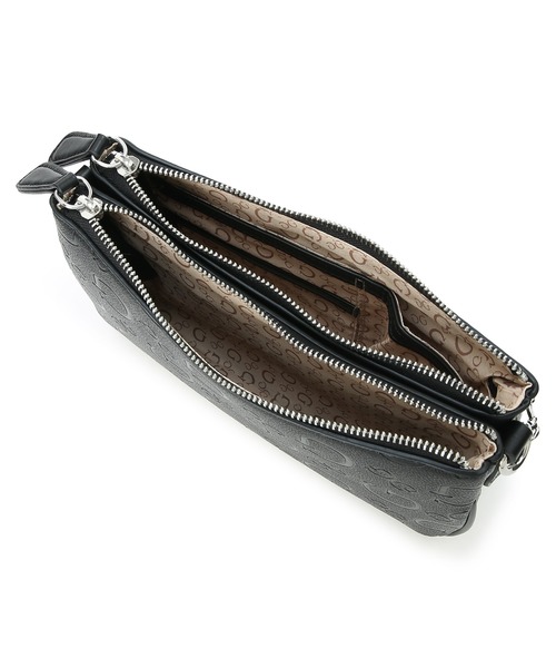 Guess（ゲス）の「TYRAH Mini Crossbody Top Zip クロスボディバッグ（ショルダーバッグ・レディース・ホワイト/ブラック・ONE SIZE）」の11枚目の写真