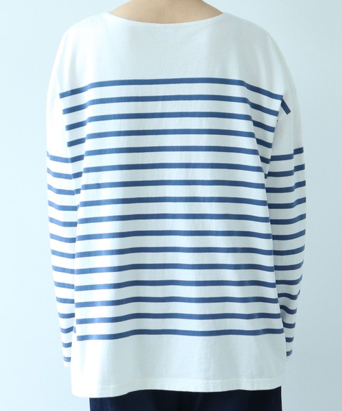 PAR ICI（パーリッシィ）の「パネルボーダー ボートネックプルオーバー（Tシャツ/カットソー・レディース・ブルー/レッド・FREE）」の19枚目の写真