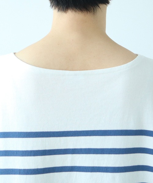 PAR ICI（パーリッシィ）の「パネルボーダー ボートネックプルオーバー（Tシャツ/カットソー・レディース・ブルー/レッド・FREE）」の21枚目の写真