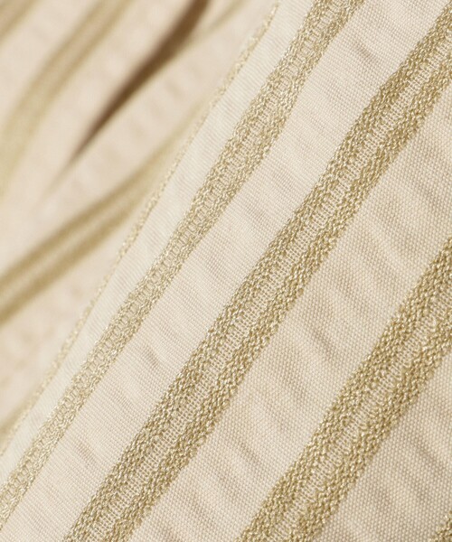 BEAMS HEART（ビームスハート）の「ストライプ柄 ドロスト ハーフスリーブシャツ（シャツ/ブラウス・レディース・サックスブルー/ピンク/ベージュ・FREE）」の17枚目の写真